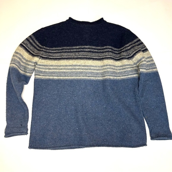 Wool sweater 90s vintage studio works blue Size large - Picture 6 of 11